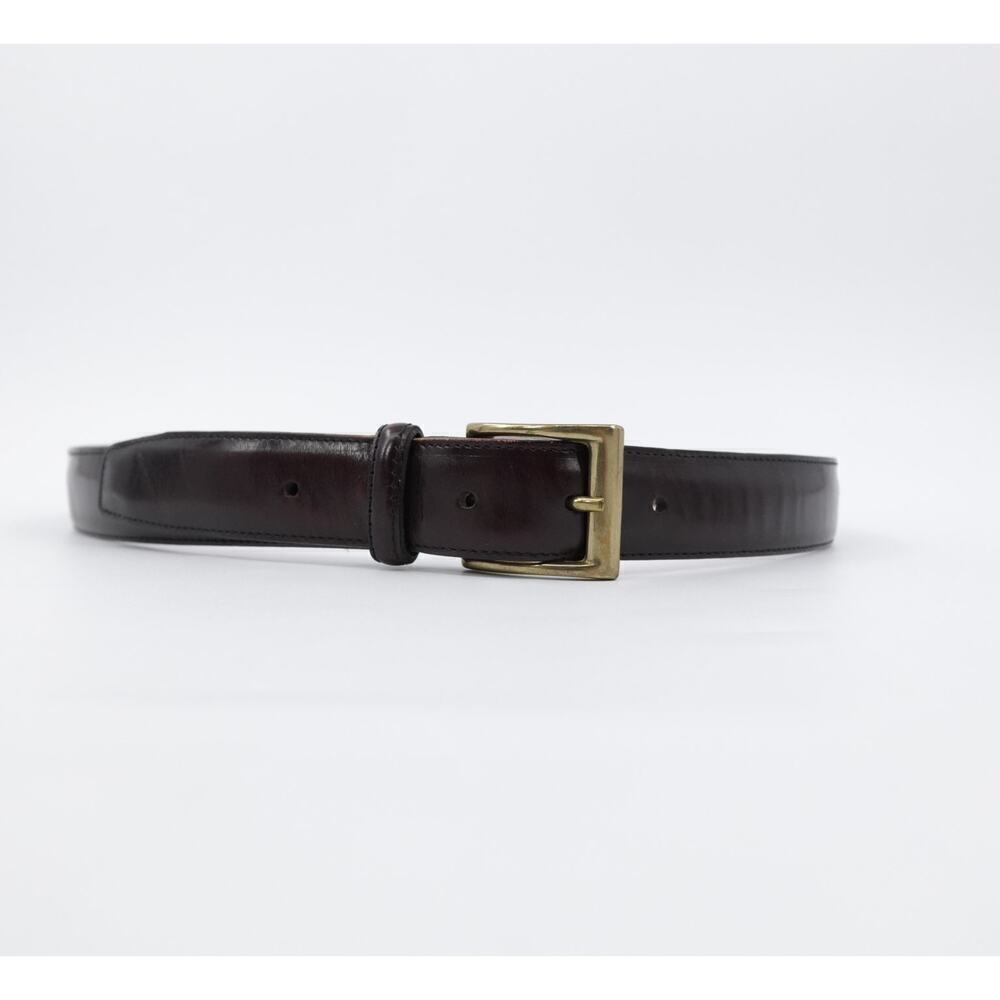Vintage L'aiglon Leather Belt Mens 36 Black Workwear Career Made in USA‎